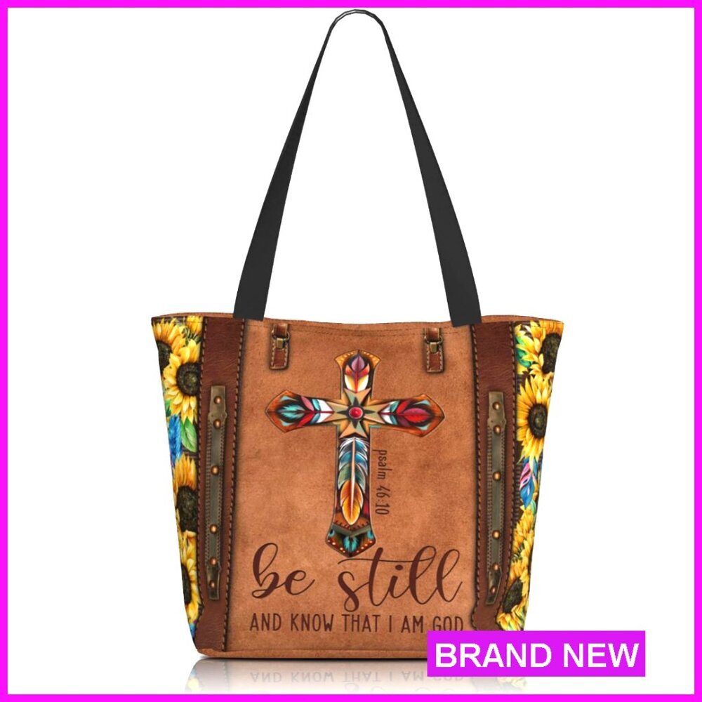 Waterproof Polyester Tote Bag with Zipper, Large Capacity Shoulder Bag for